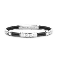 Bracelet Zancan Man SPRING in Silver ESB180-NE - ESB180-NE